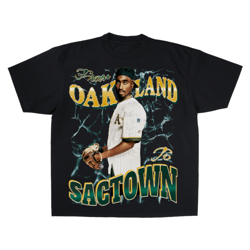 Sacramento Baseball Tupac T-Shirt 